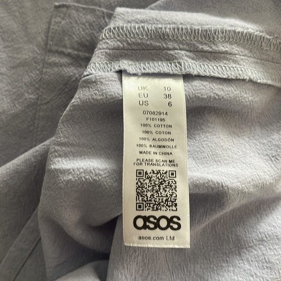 ASOS off Shoulder Ruffle Cotton Dress - Picture 7 of 7